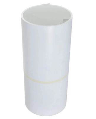 AA3105 14&quot;in X 50'feet Bianco/Bianco Color Flshing Roll Pre-verniciato bobina di taglio in alluminio utilizzato per la produzione di grondaie di alluminio