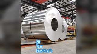 Pannelli per facciate continue in alluminio grigio 30 anni