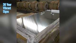 Targa in alluminio per segnaletica 30 anni Colore RAL