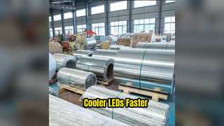 Soluzione per dissipatore di calore LED con bobina in alluminio 1060