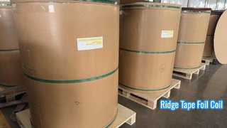 Bobina di lamina di nastro Ridge da 0,10 mm, larghezza 45 mm, in alluminio preverniciato