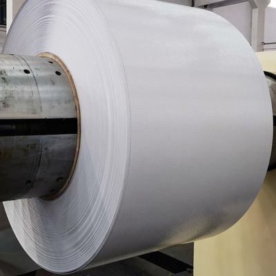 Superficie di rughe Alto colorato bianco lucido Mantello di alluminio bobina per uso di materiale di recinzione in alluminio