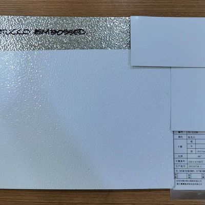 Legatura 3003 H24 Temperature Grade 24 Gauge Spessore di colore bianco martello lamiera di alluminio in rilievo utilizzata per il pannello interno del frigorifero