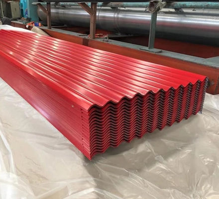Fogli di tetto ondulato per colore rivestito pre-dipinto bobina di alluminio per la casa