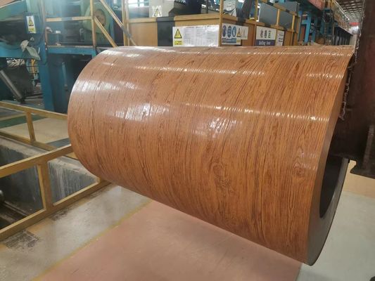 1100 H24 0,6 mm Granello di legno bobina di foglio di alluminio pre-dipinto per decorazioni Materiali per porte