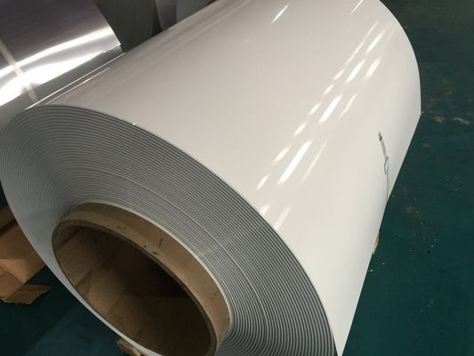 Legatura 3105 H24 Temperature 24 Gauge Spessore di colore bianco Stucco Foglio di alluminio in rilievo per rivestimento esterno di edifici