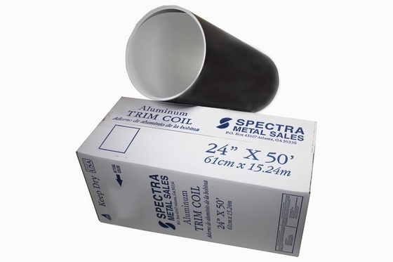 Bianco/Nero Ral 9016 Lastra di alluminio rivestita a colori in bobina 3105 H24 Per la produzione di tubature o tubi di scarico