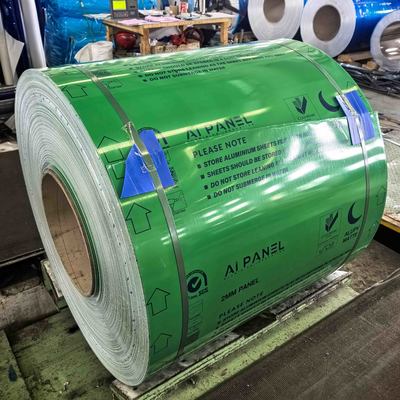 Loy 5052 0,7 mm bobina di alluminio preverniciata per maniglie di porte interne per autoveicoli