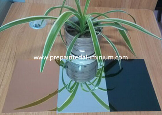 Lega lucida riflettente all'86% 1085 spessore 0,50 mm finitura a specchio lamiera di alluminio color oro utilizzata per il pannello decorativo domestico