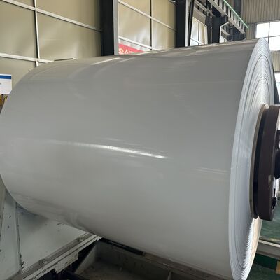 Spessore .027x 11 3/4'' larghezza bobina di alluminio bianco lucido per la fabbricazione di grondaie da 5''